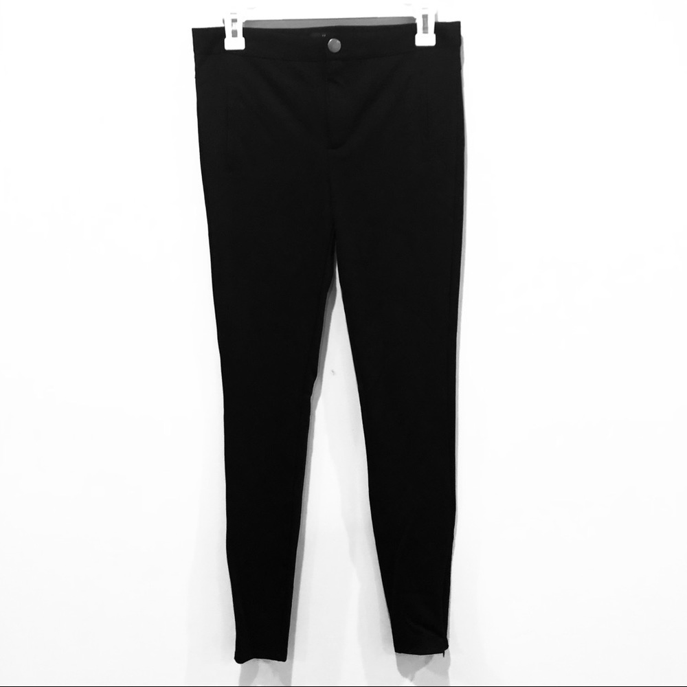 Ankle Zip Stretch Knit Jeggings